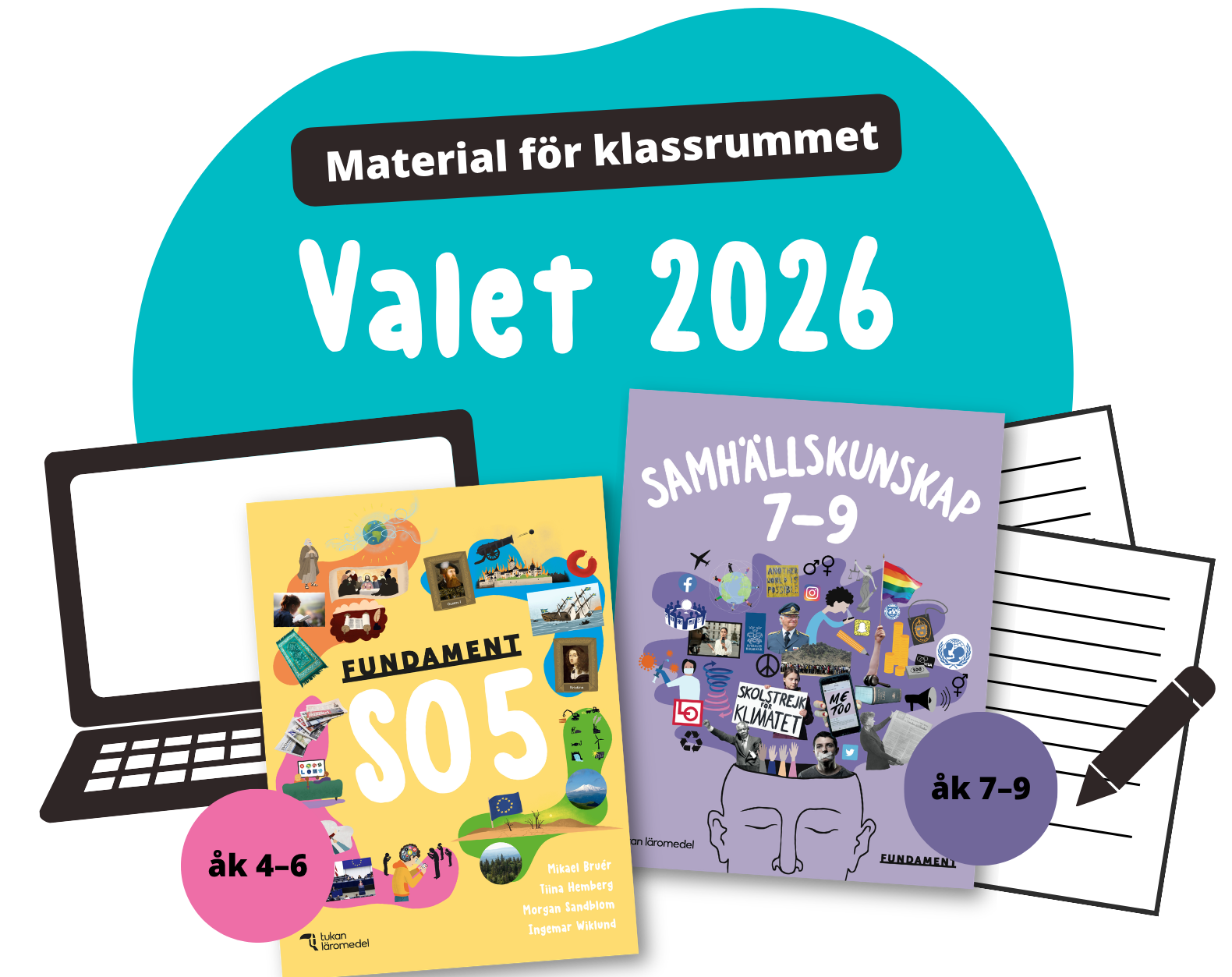 beställ provlektioner av fundament so 7–9, Tukan Matematik 4 och Fundament SO 4
